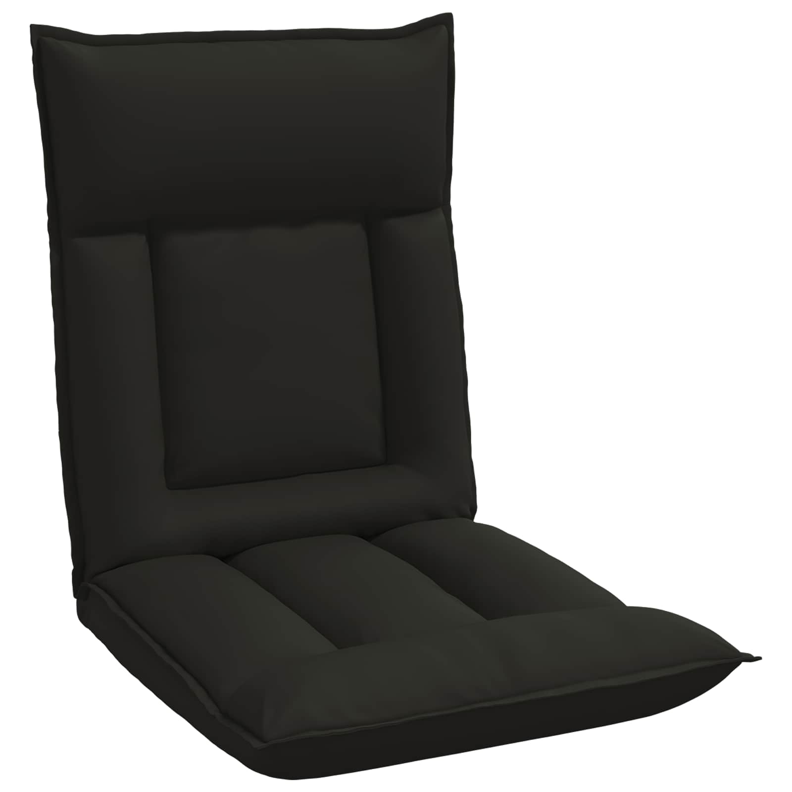 Sedia a pavimento regolabile Nero Similpelle | homemem39