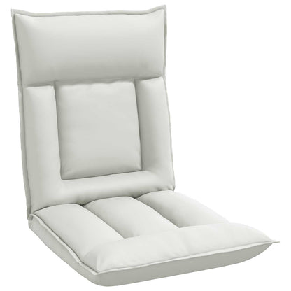 Sedia a pavimento regolabile Bianco Similpelle | homemem39