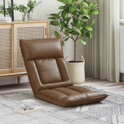Sedia da Pavimento Marrone 55 x 61 x 70 cm Tessuto | homemem39