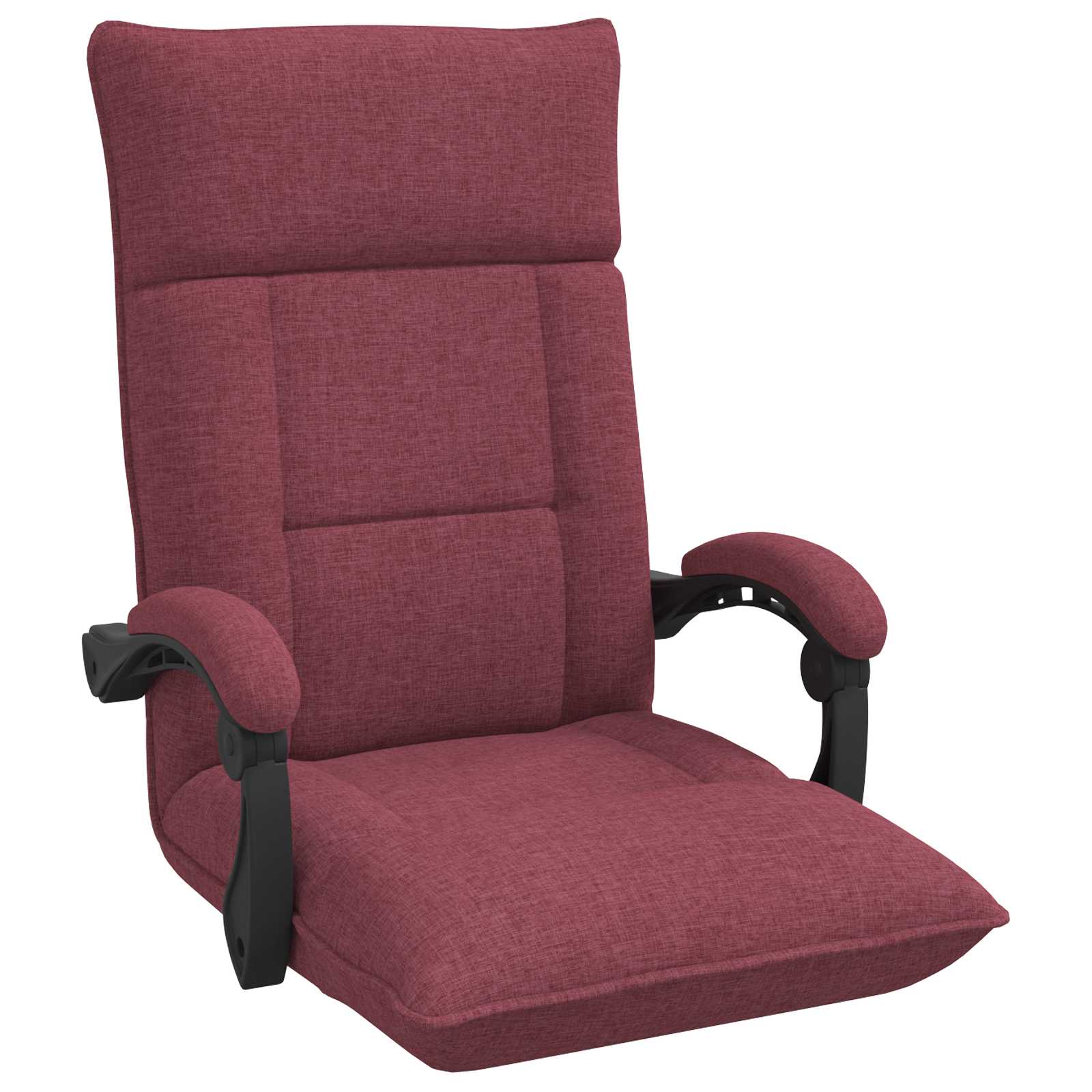 Sedia da Pavimento Rosso Vino 66 x 66 x 80 cm Tessuto | homemem39