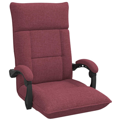 Sedia da Pavimento Rosso Vino 66 x 66 x 80 cm Tessuto | homemem39