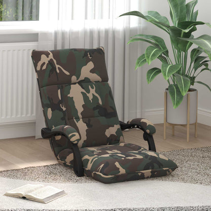 Sedia da Pavimento Verde militare 66 x 66 x 80 cm Tessuto | homemem39