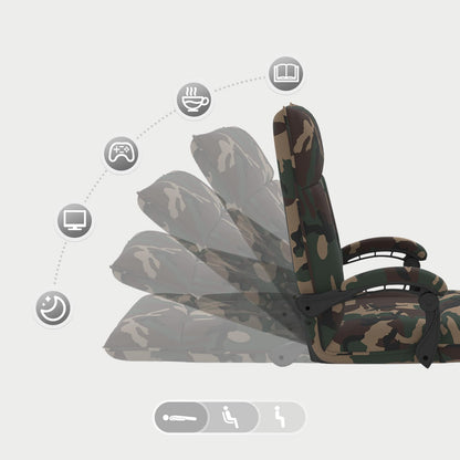 Sedia da Pavimento Verde militare 66 x 66 x 80 cm Tessuto | homemem39