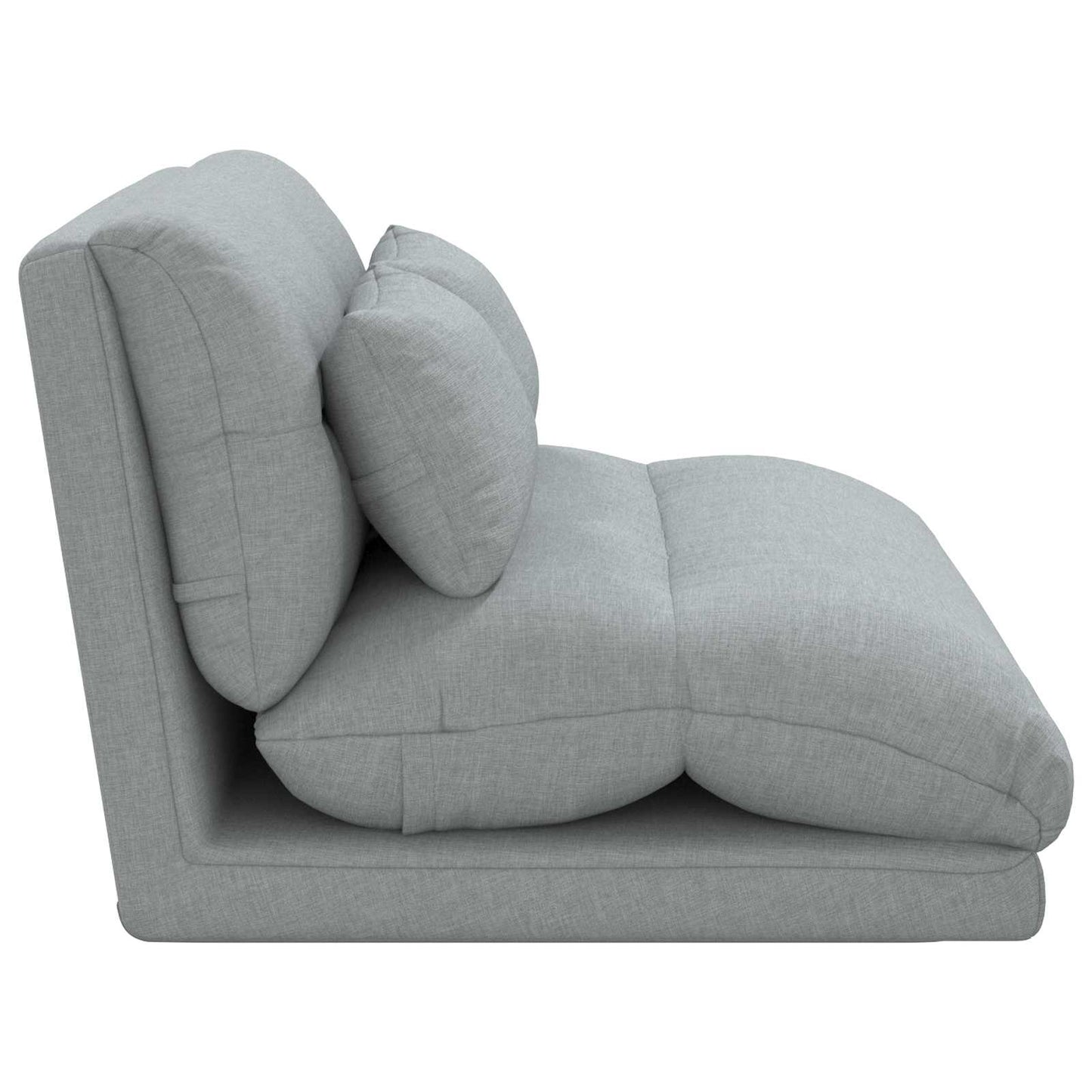 Sedia da Pavimento Grigio chiaro 110 x 82 x 55 cm Tessuto | homemem39