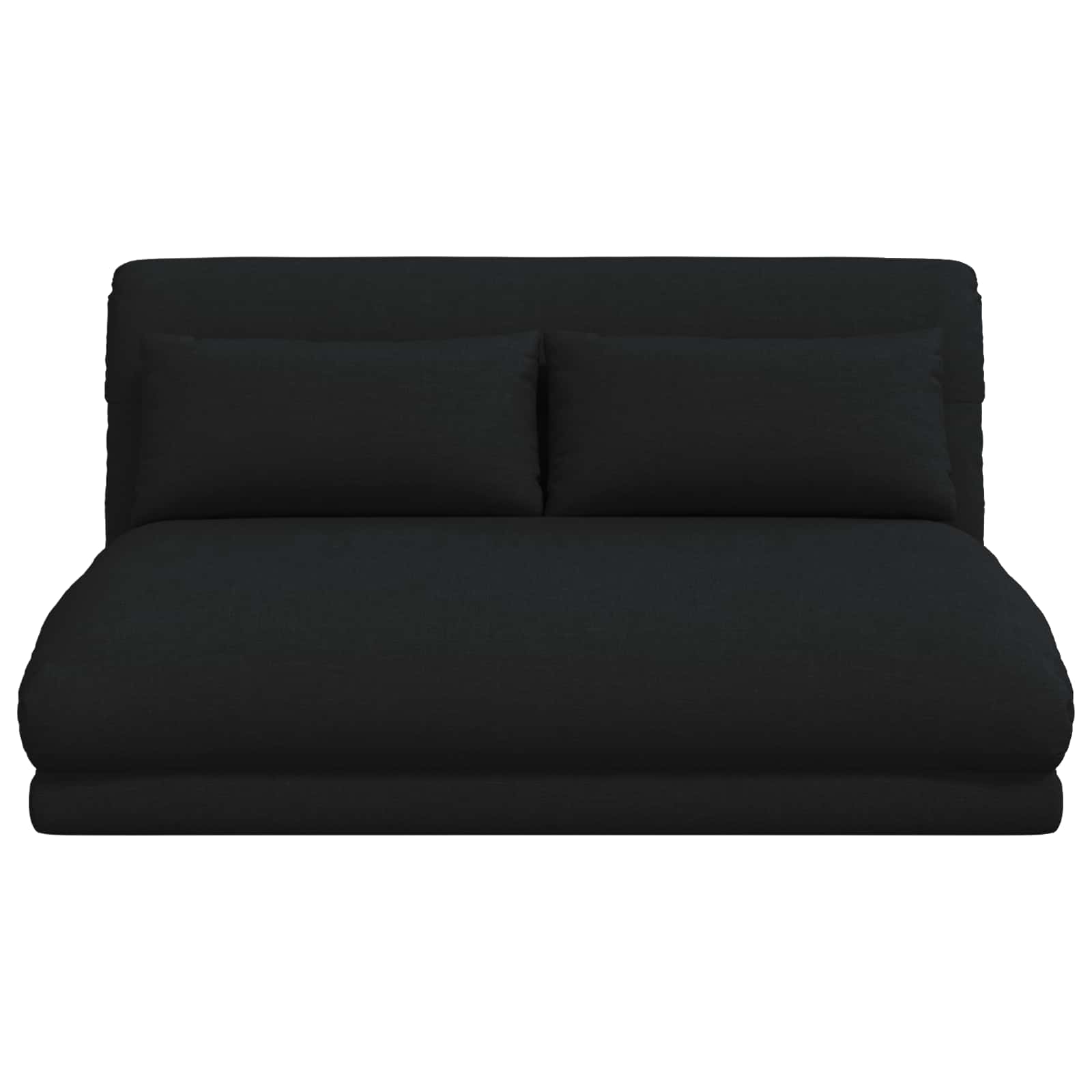Sedia da Pavimento Nero 110 x 82 x 55 cm Tessuto | homemem39