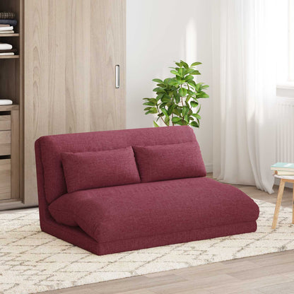 Sedia da Pavimento Rosso Vino 110 x 82 x 55 cm Tessuto | homemem39