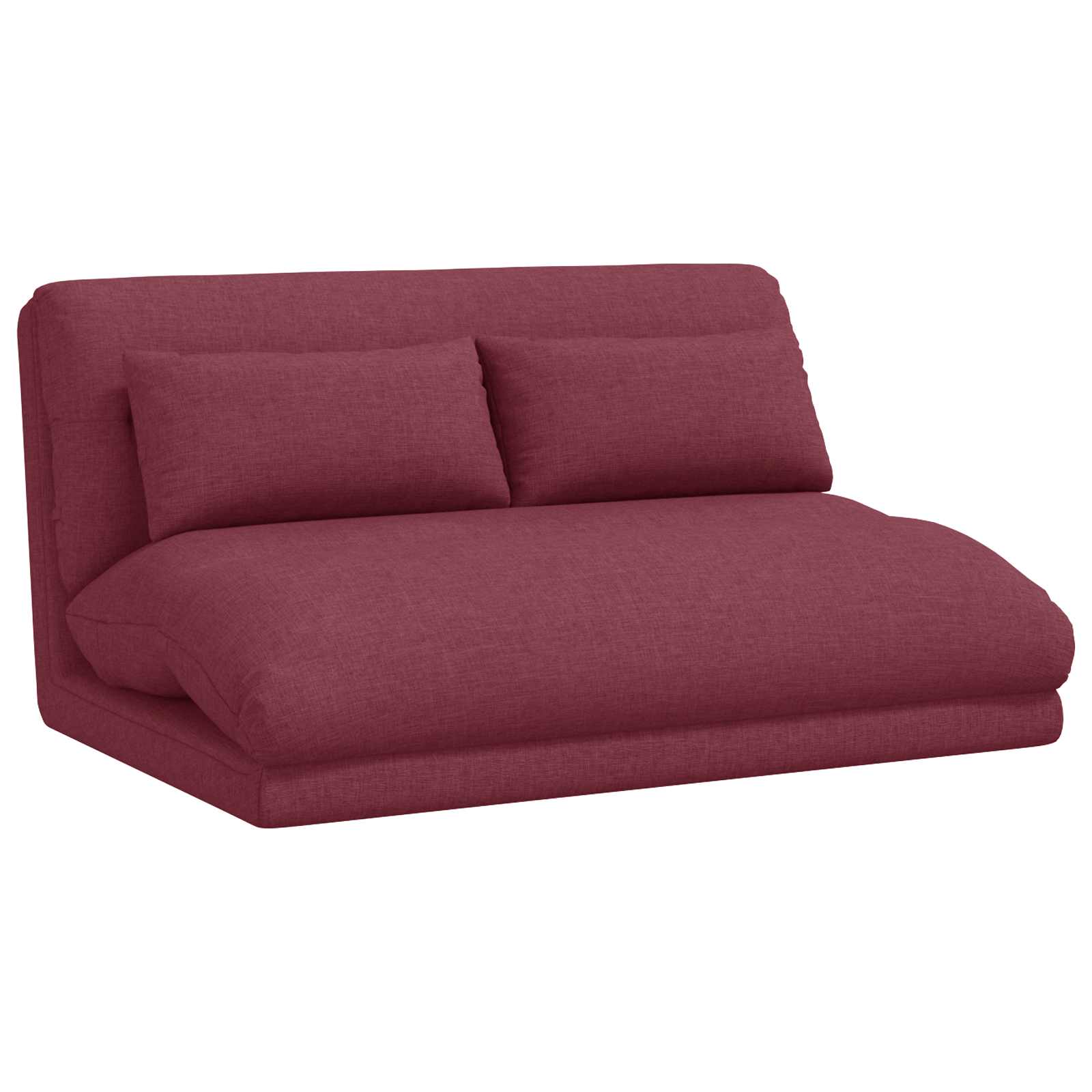 Sedia da Pavimento Rosso Vino 110 x 82 x 55 cm Tessuto | homemem39