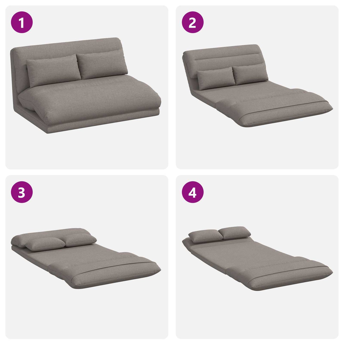 Sedia da Pavimento Talpa 110 x 82 x 55 cm Tessuto | homemem39