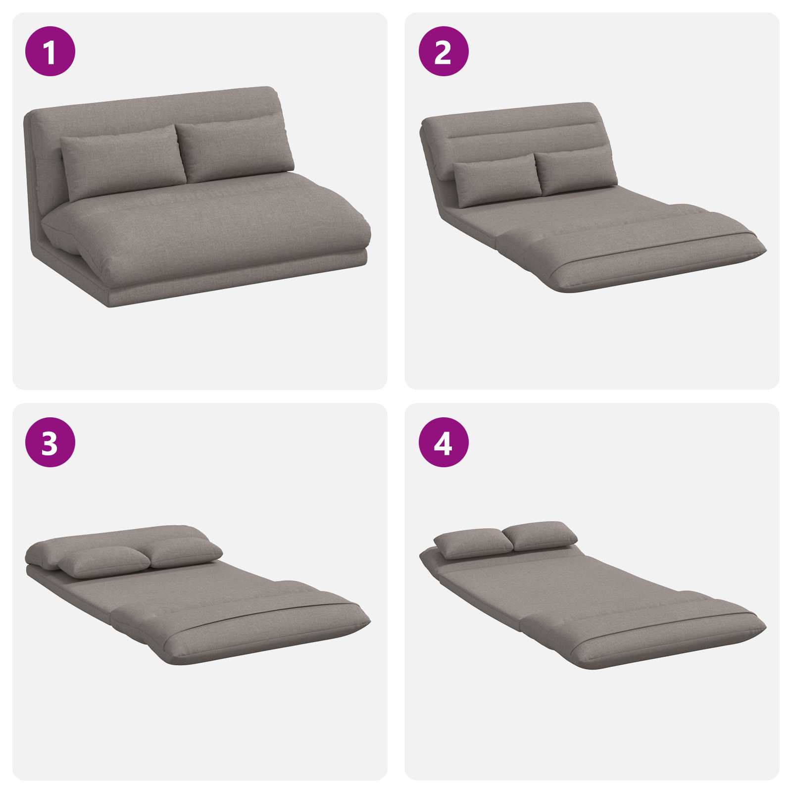 Sedia da Pavimento Talpa 110 x 82 x 55 cm Tessuto | homemem39