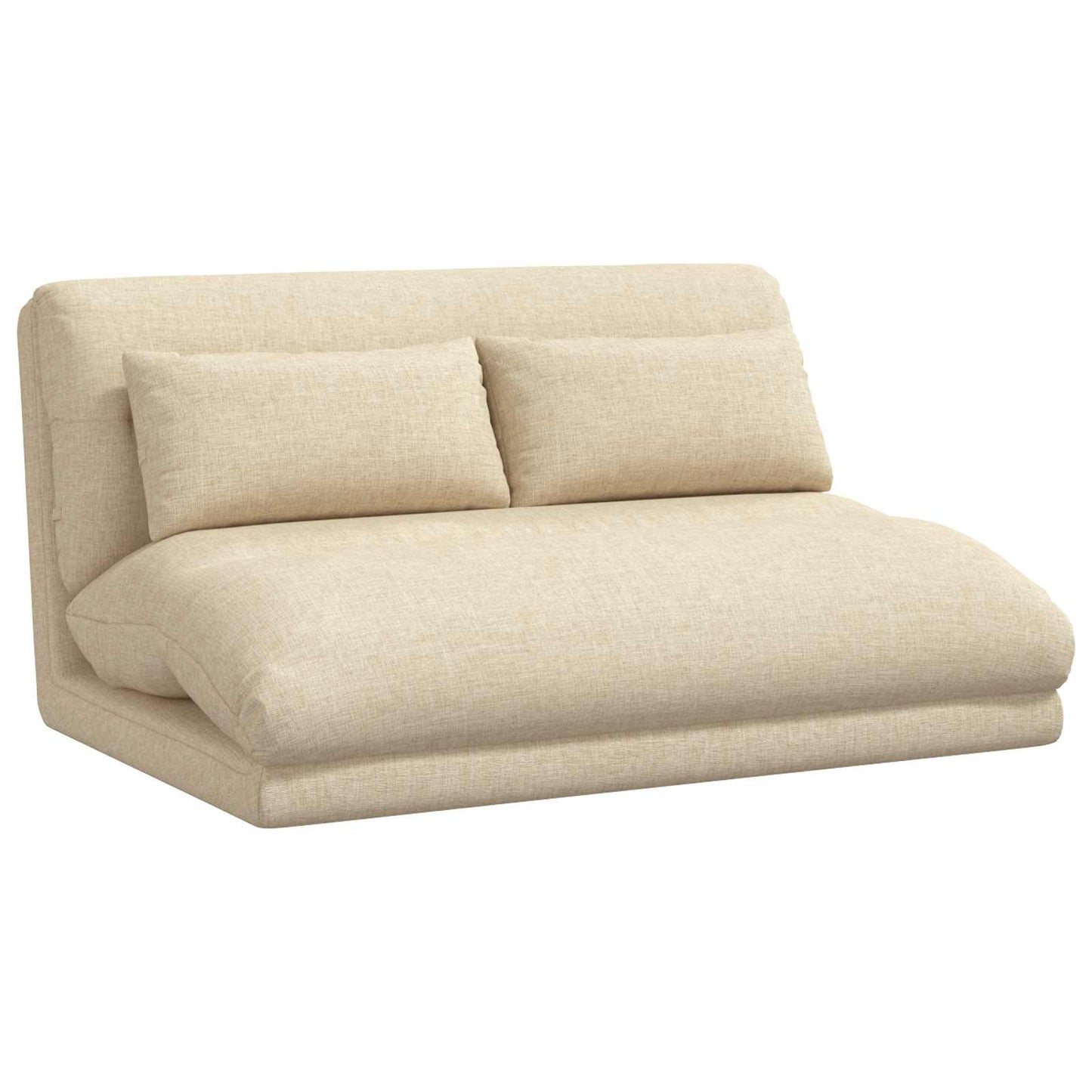 Sedia da Pavimento Crema 110 x 82 x 55 cm Tessuto | homemem39