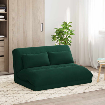 Sedia a pavimento regolabile Verde Scuro Velluto