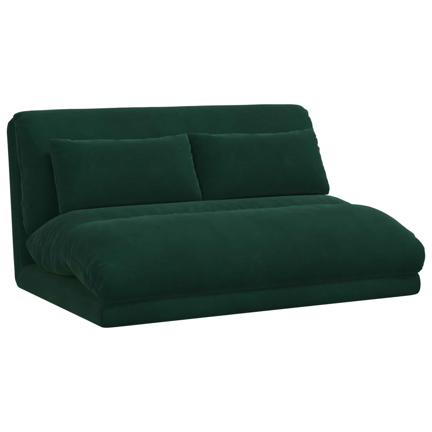 Sedia a pavimento regolabile Verde Scuro Velluto