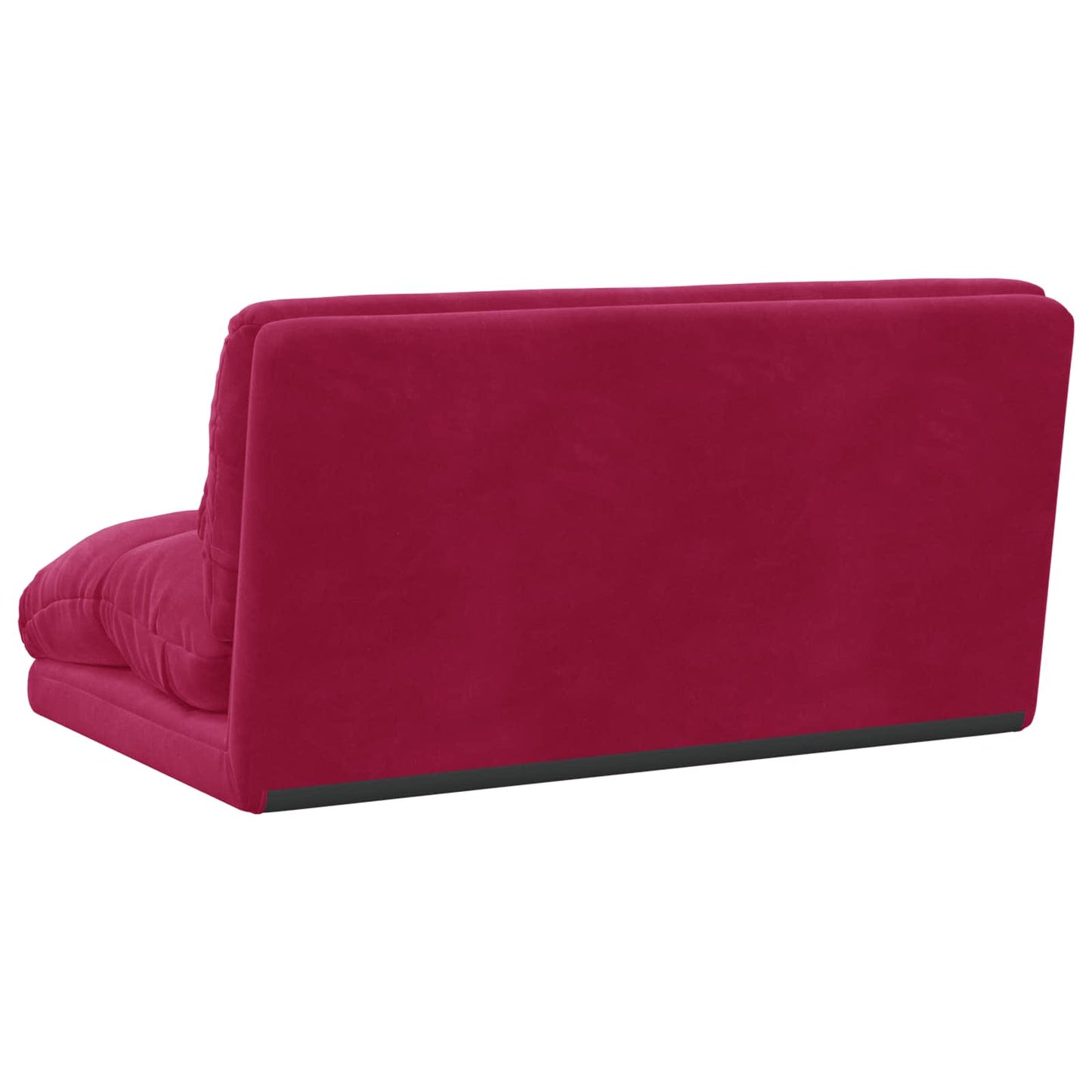 Sedia da Pavimento Rosso Vino 110 x 82 x 55 cm Velluto | homemem39