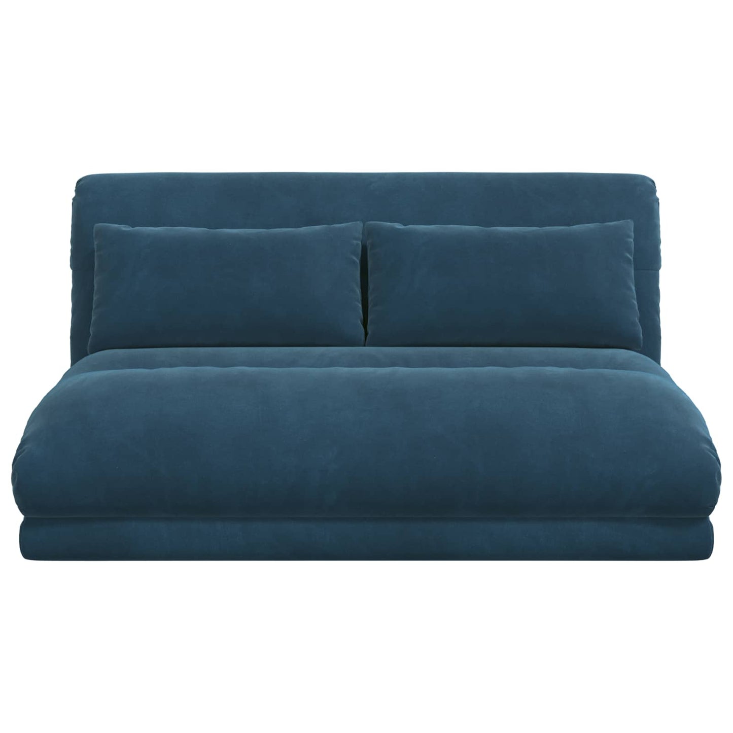 Sedia da Pavimento Blu 110 x 82 x 55 cm Velluto | homemem39