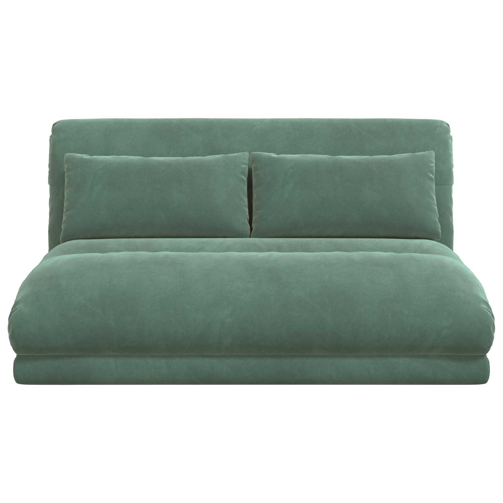 Sedia da Pavimento Verde Mare 110 x 82 x 55 cm Velluto | homemem39