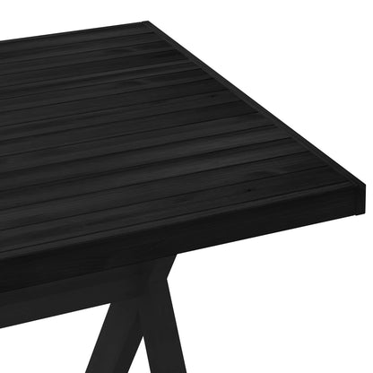 Tavolo da pranzo NOAIN 160 cm Legno Massello di Pino Nero | homemem39