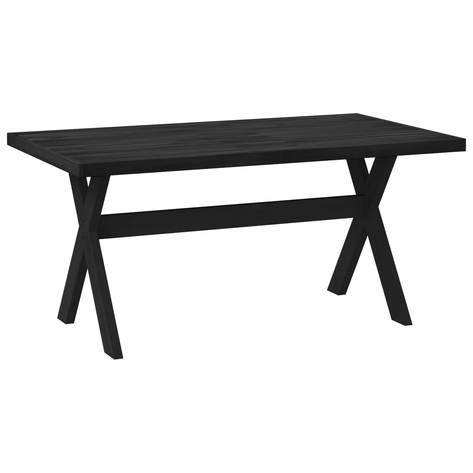 Tavolo da pranzo NOAIN 160 cm Legno Massello di Pino Nero | homemem39