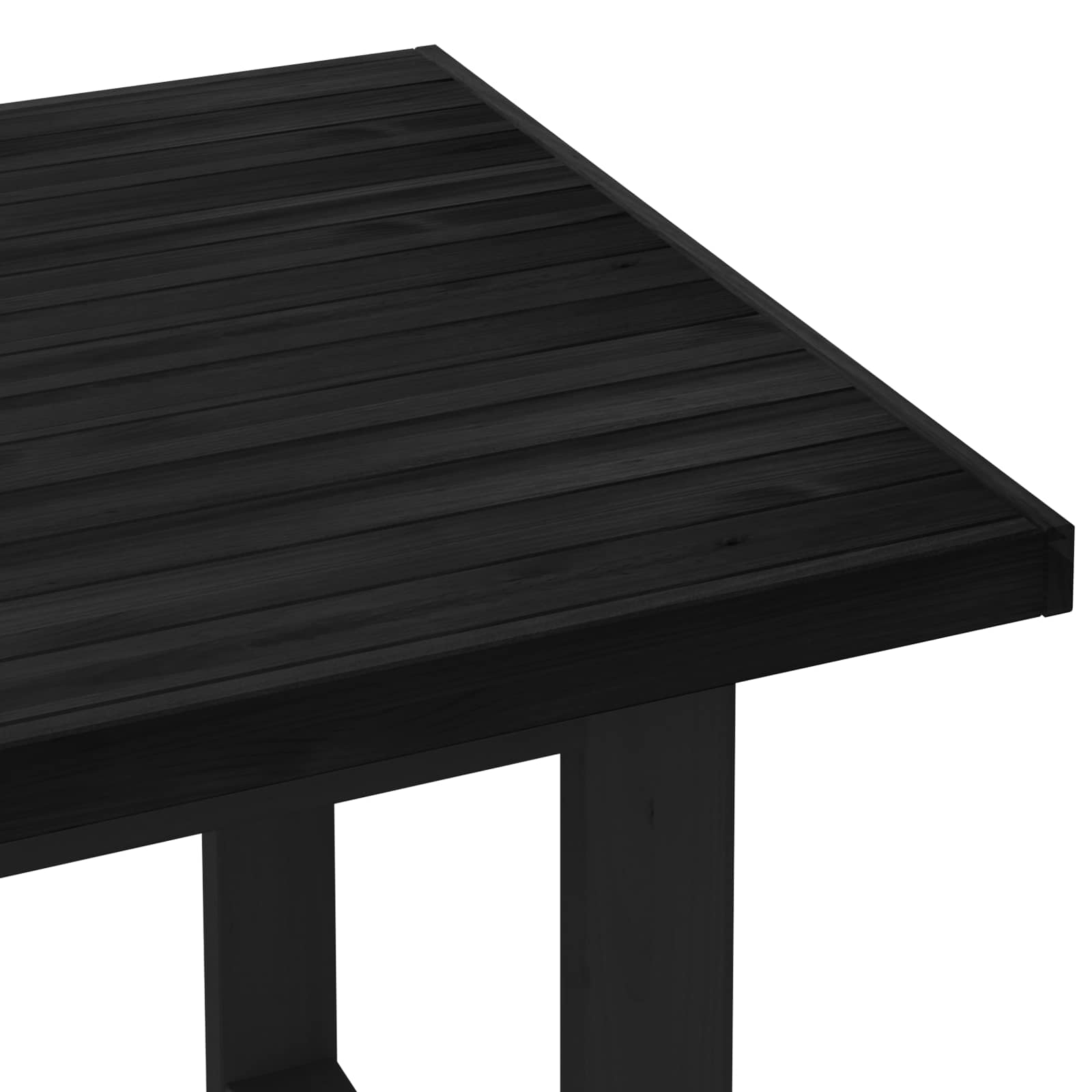 Tavolo da pranzo NOAIN 160 cm Legno Massello di Pino Nero | homemem39