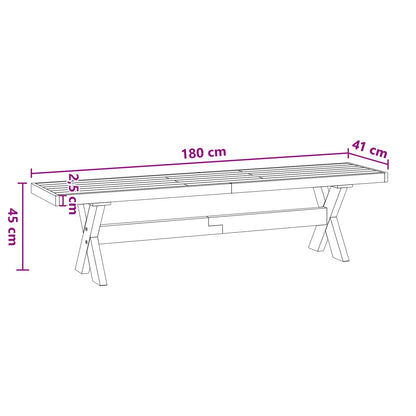 Panchina da pranzo NOAIN 180 x 41 x 45 cm | homemem39
