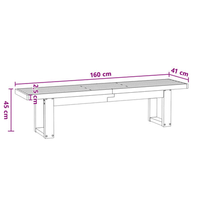 Panchina da pranzo NOAIN 160 x 41 x 45 cm | homemem39