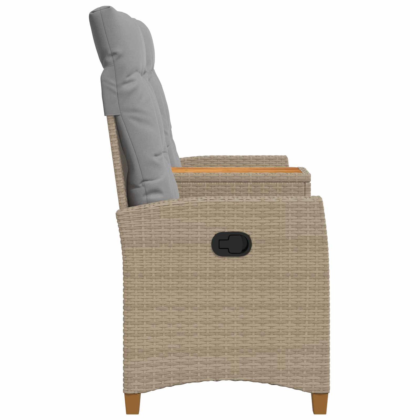 Panchina reclinabile con tavolo Beige e Grigio Chiaro | homemem39
