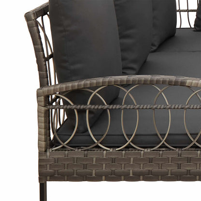 Set Divano da Giardino con cuscino 2 pcs Grigio | homemem39