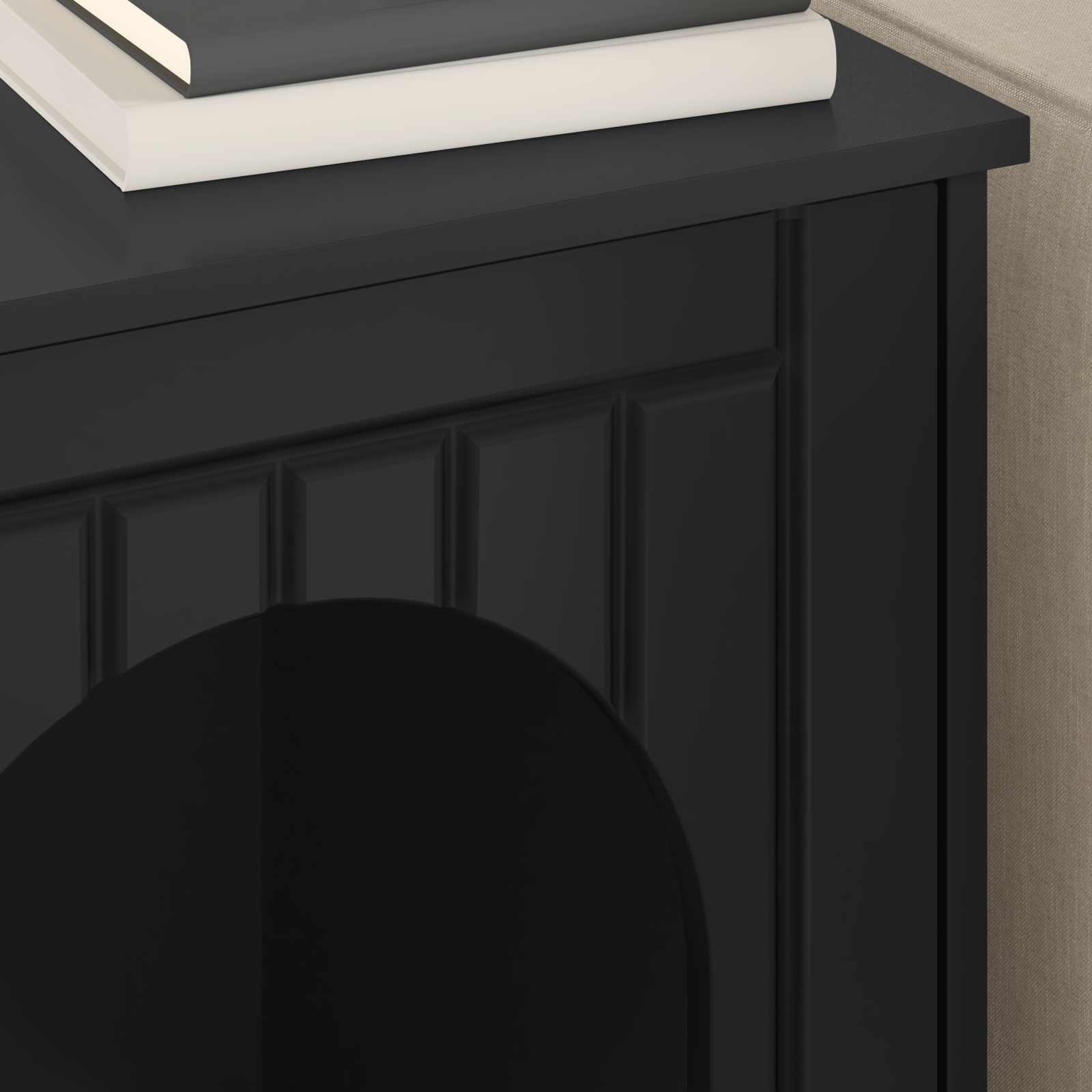 Casa per Gatti Nero 53 x 52 x 62 cm Legno multistrato | homemem39