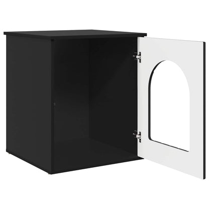 Casa per Gatti Nero 53 x 52 x 62 cm Legno multistrato | homemem39