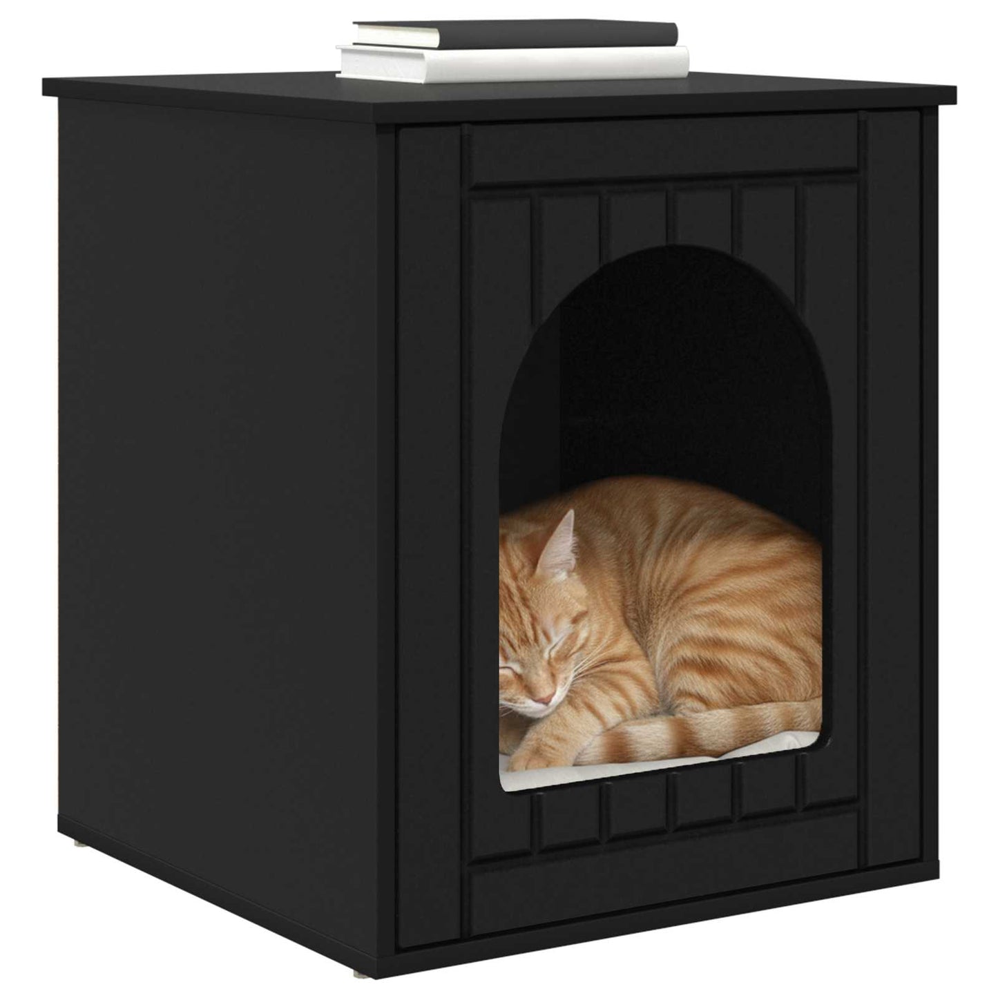 Casa per Gatti Nero 53 x 52 x 62 cm Legno multistrato | homemem39