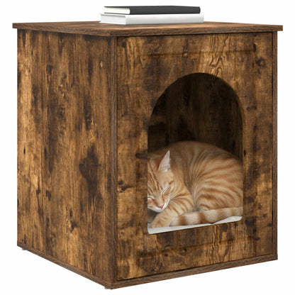 Casa per Gatti Rovere fumé 53 x 52 x 62 cm Legno multistrato