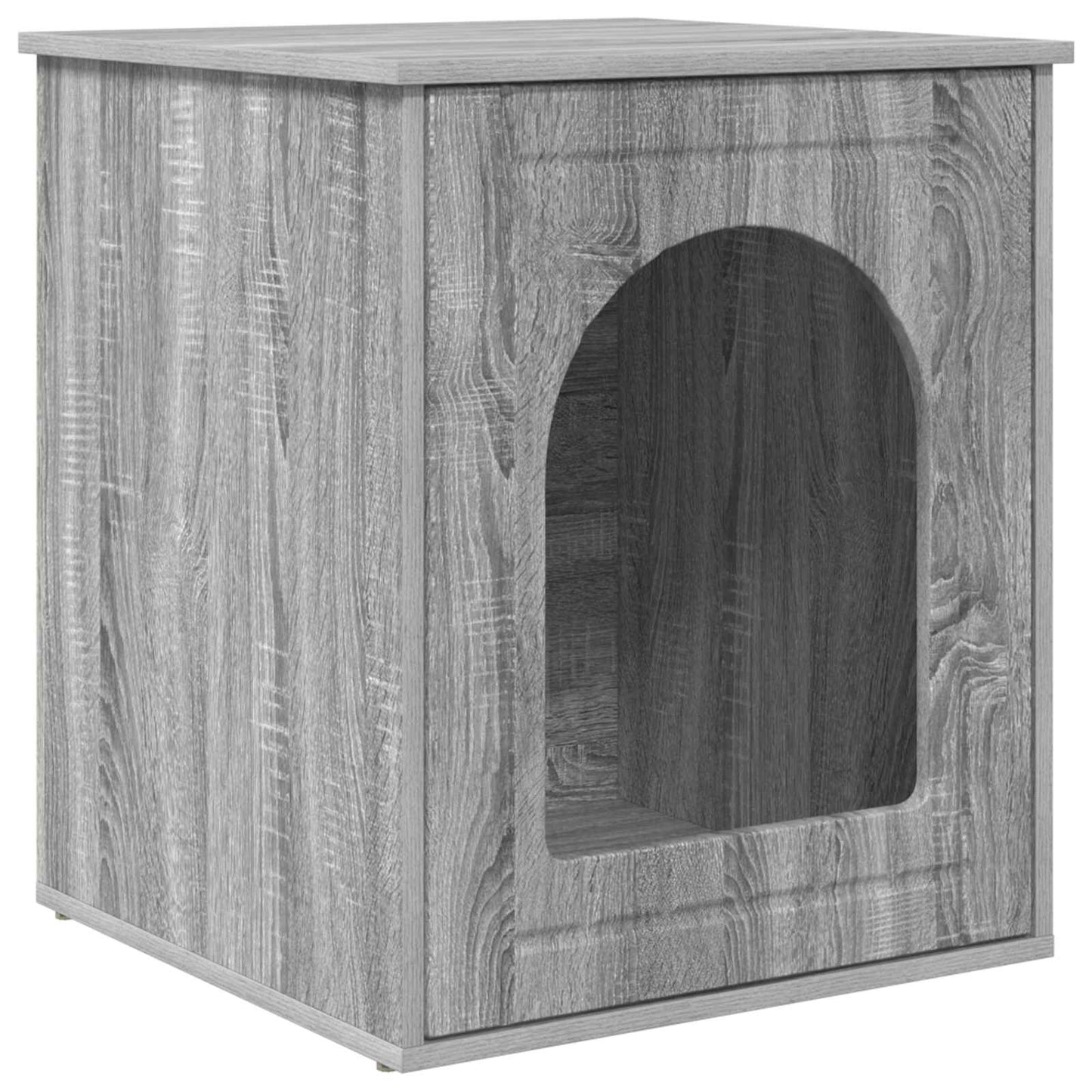 Casa per Gatti Grigio Sonoma 53 x 52 x 62 cm Legno multistrato