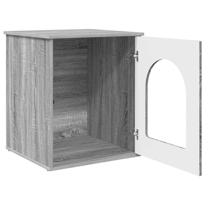 Casa per Gatti Grigio Sonoma 53 x 52 x 62 cm Legno multistrato