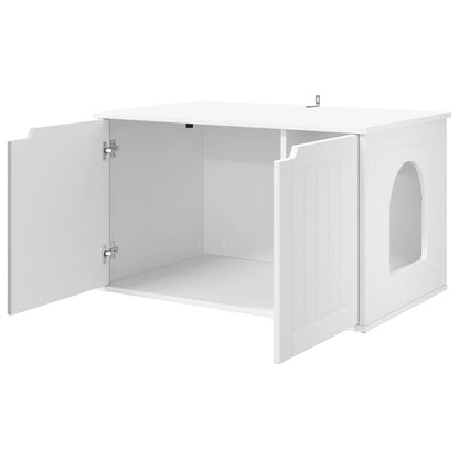 Casa per Gatti Bianco 85 x 55 x 50,5 cm Legno multistrato | homemem39
