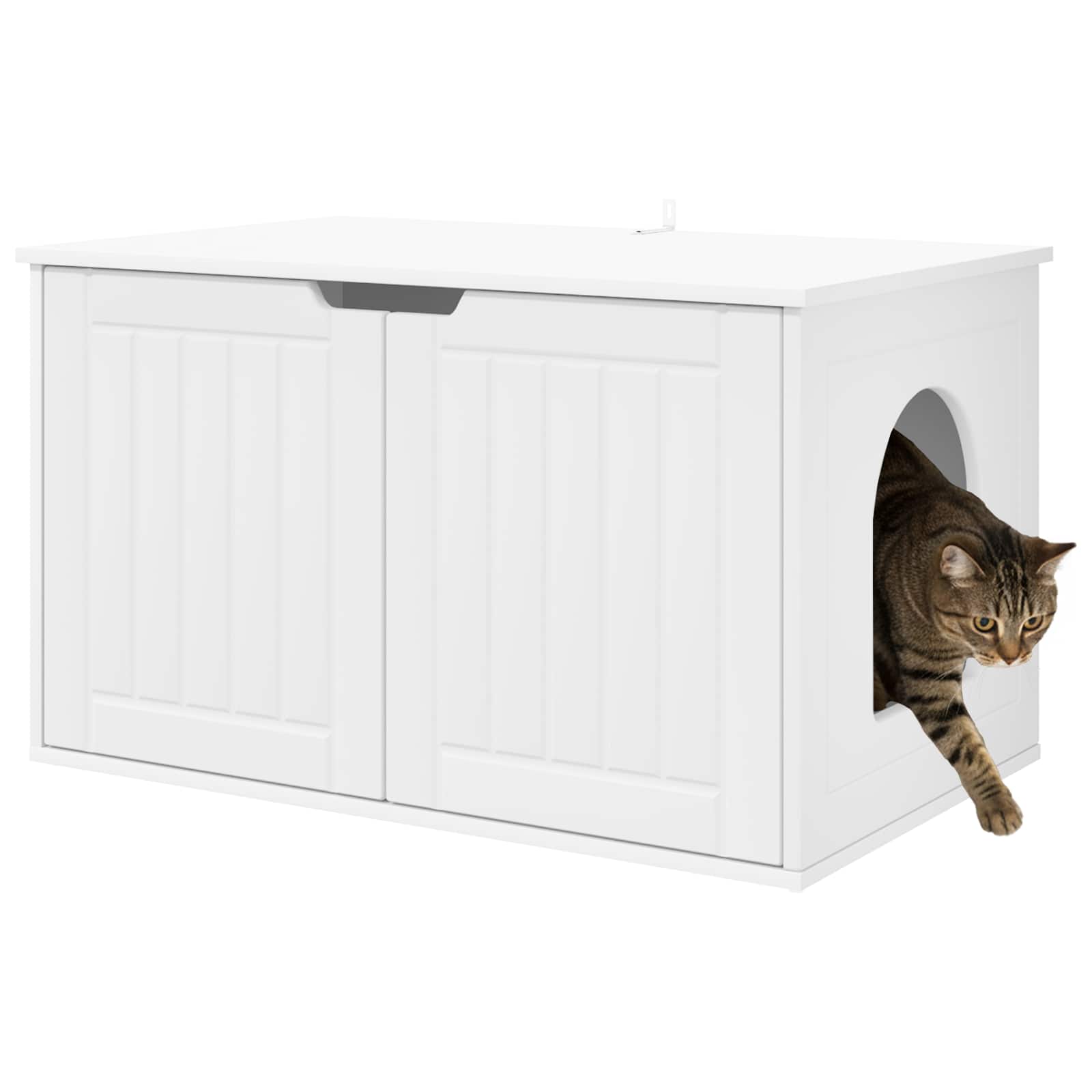 Casa per Gatti Bianco 85 x 55 x 50,5 cm Legno multistrato | homemem39