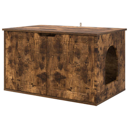 Casa per Gatti Rovere fumé 85 x 55 x 50,5 cm Legno multistrato | homemem39