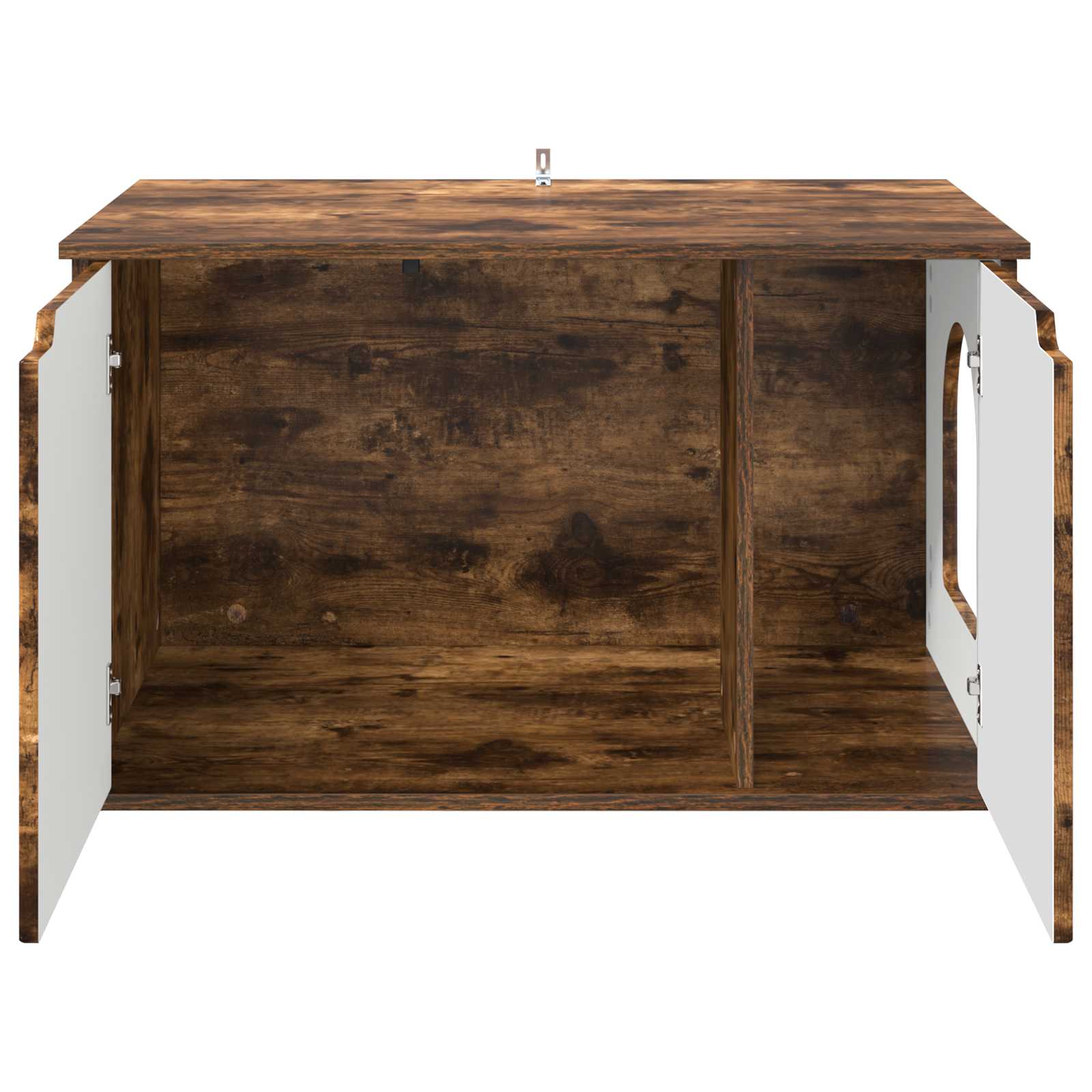 Casa per Gatti Rovere fumé 85 x 55 x 50,5 cm Legno multistrato | homemem39