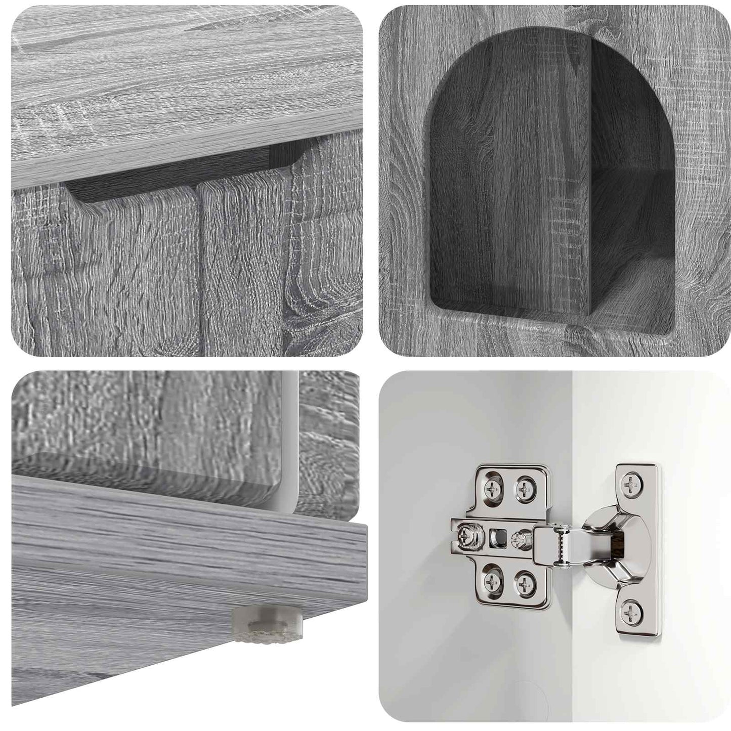 Casa per Gatti Grigio Sonoma 85 x 55 x 50,5 cm | homemem39