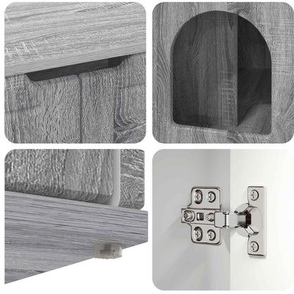 Casa per Gatti Grigio Sonoma 85 x 55 x 50,5 cm | homemem39