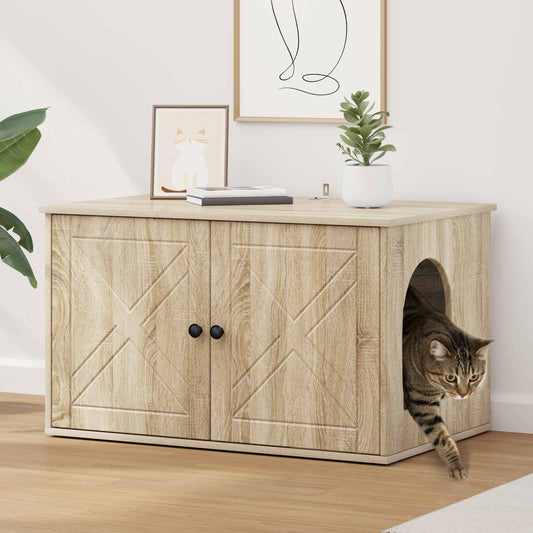 Casa per Gatti Sonoma 85 x 55 x 50,5 cm Legno multistrato | homemem39