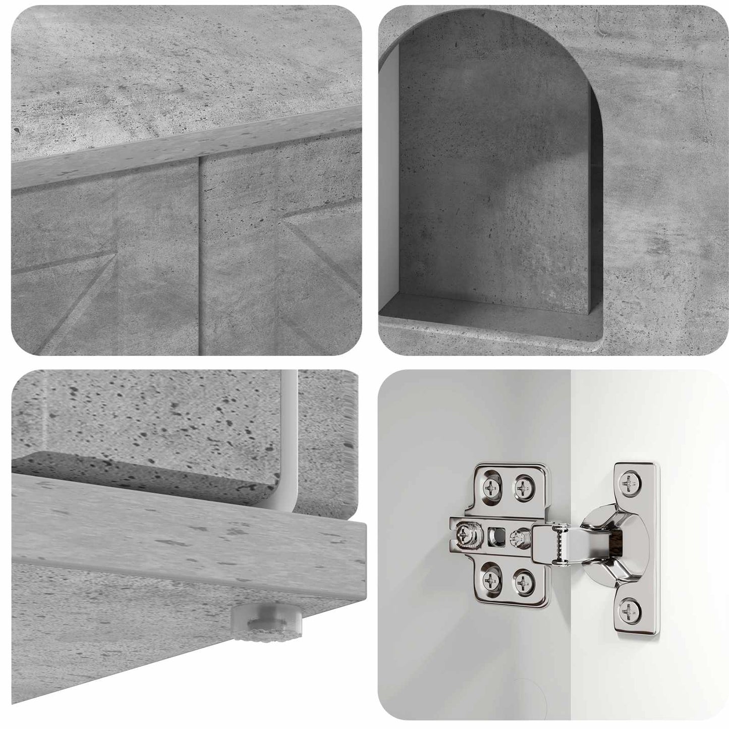 Casa per Gatti Calcestruzzo 85 x 55 x 50 cm Legno multistrato | homemem39