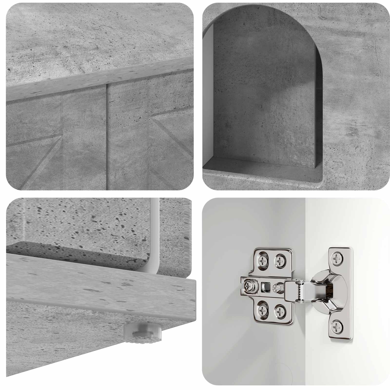 Casa per Gatti Calcestruzzo 85 x 55 x 50 cm Legno multistrato | homemem39
