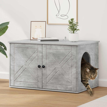 Casa per Gatti Calcestruzzo 85 x 55 x 50 cm Legno multistrato | homemem39