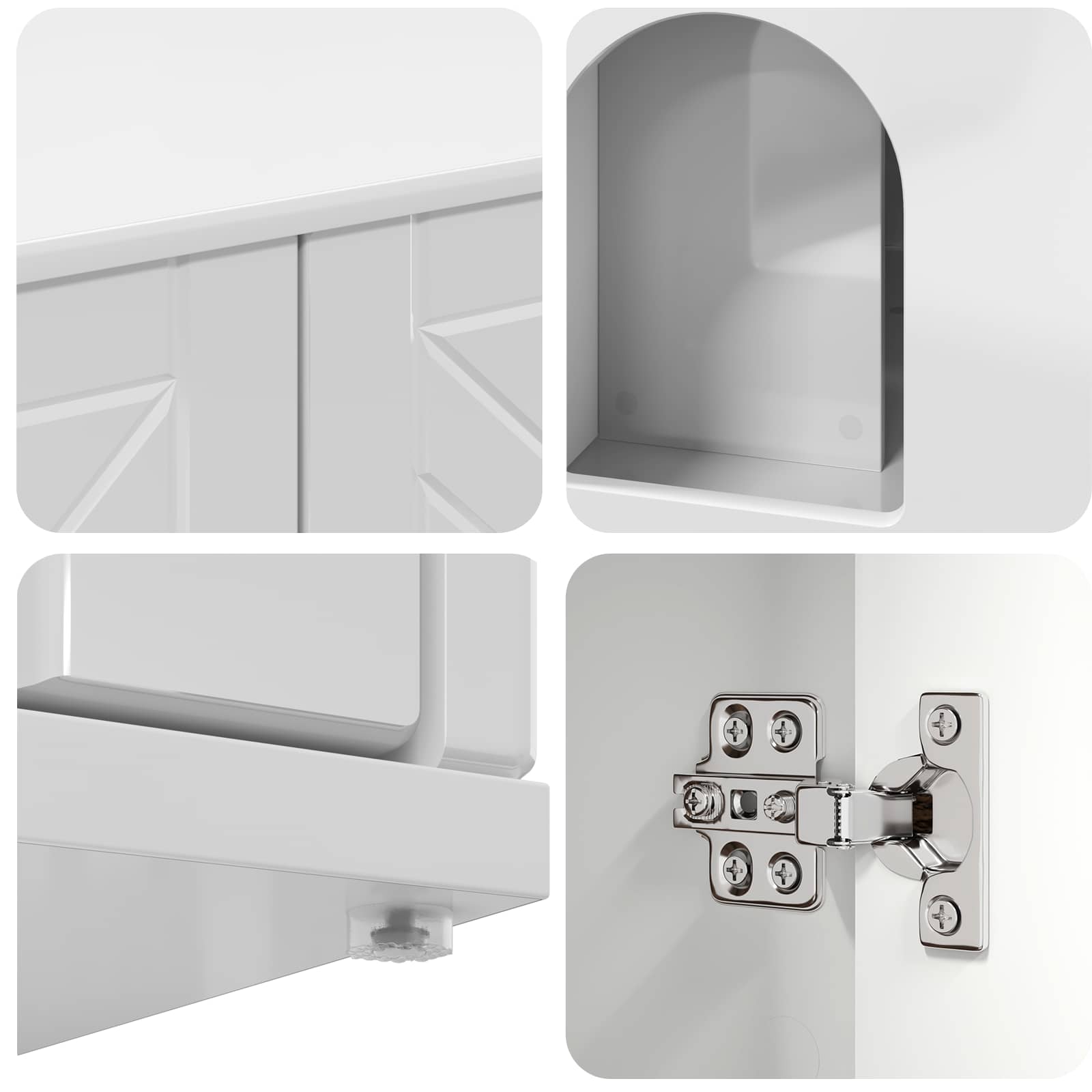 Casa per Gatti Bianco Lucido 85 x 55 x 50 cm Legno multistrato | homemem39
