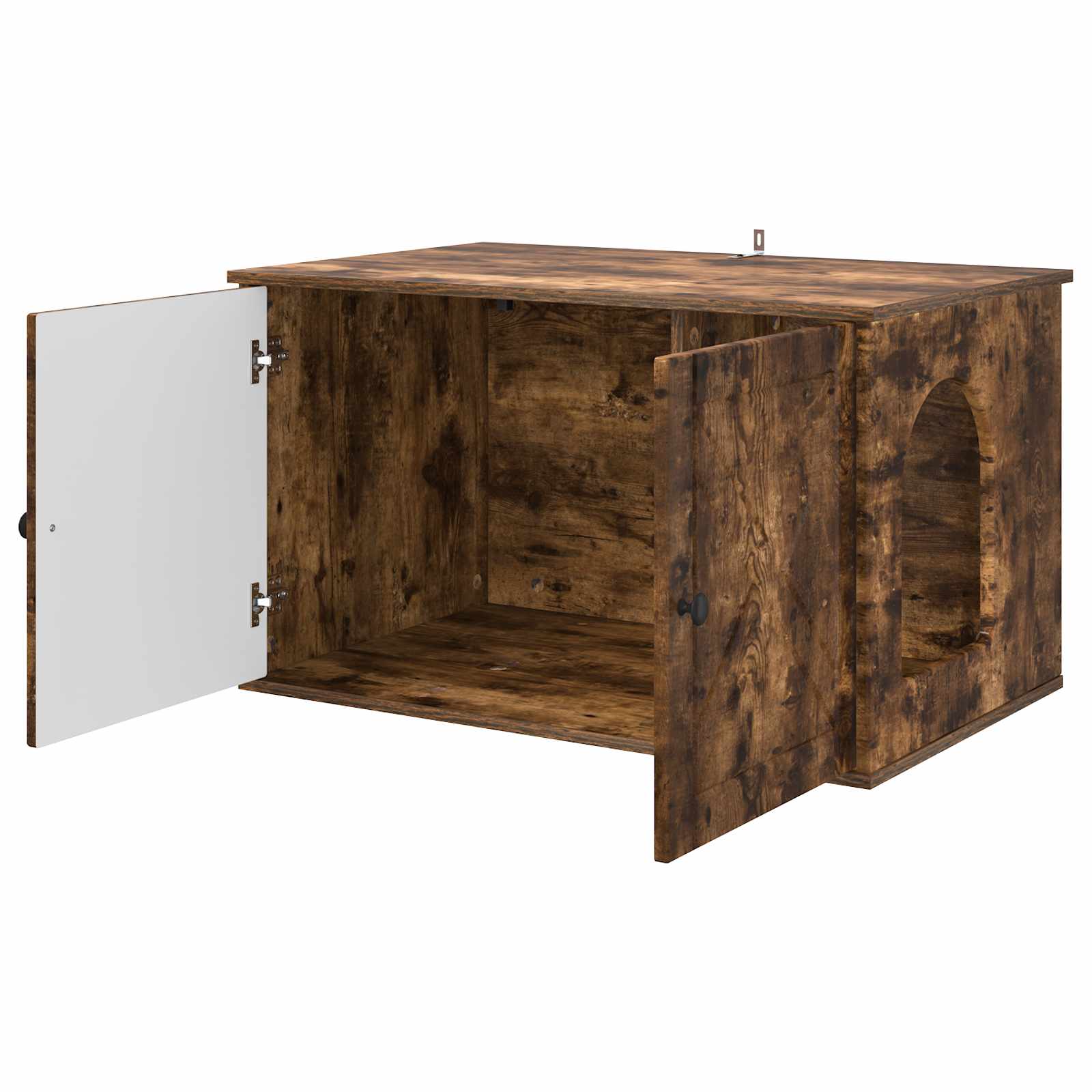 Casa per Gatti Rovere fumé 85 x 55 x 50 cm Legno multistrato | homemem39