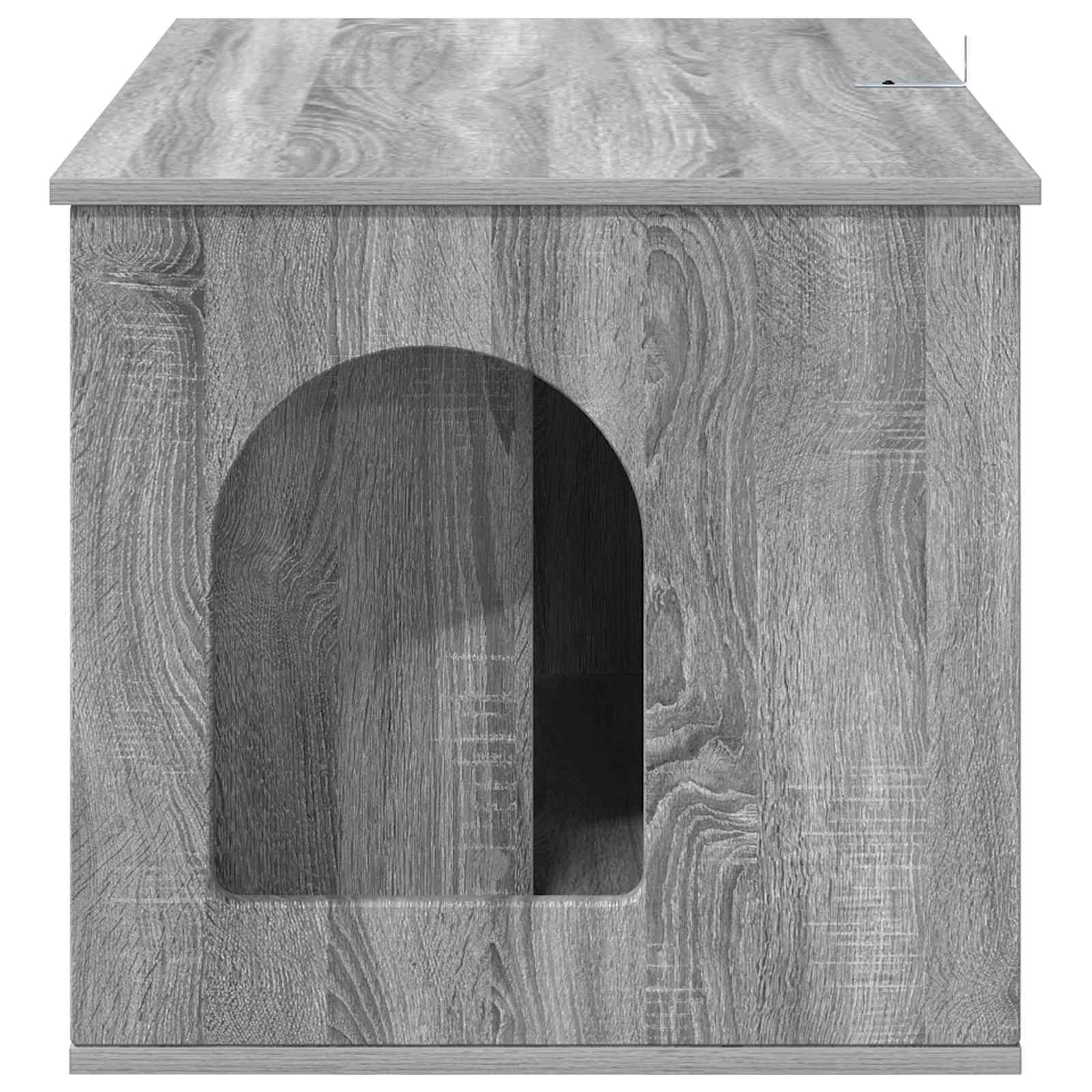 Casa per Gatti Grigio Sonoma 85 x 55 x 50 cm Legno multistrato | homemem39