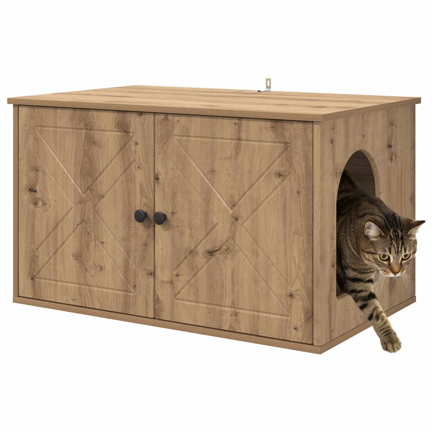 Casa per Gatti Rovere Artigianale 85 x 55 x 50 cm
