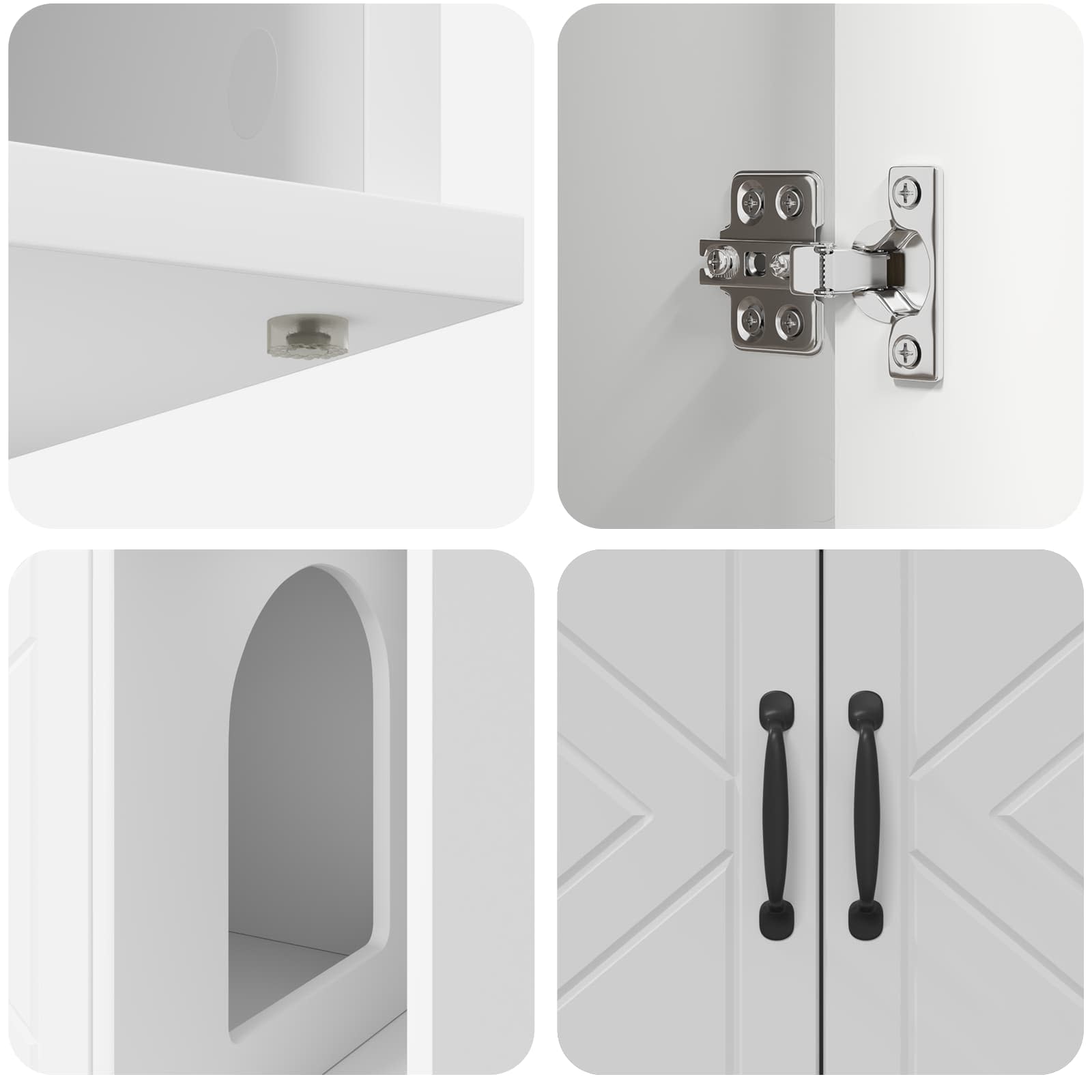 Casa per Gatti Bianco 85 x 55 x 50 cm Legno multistrato | homemem39