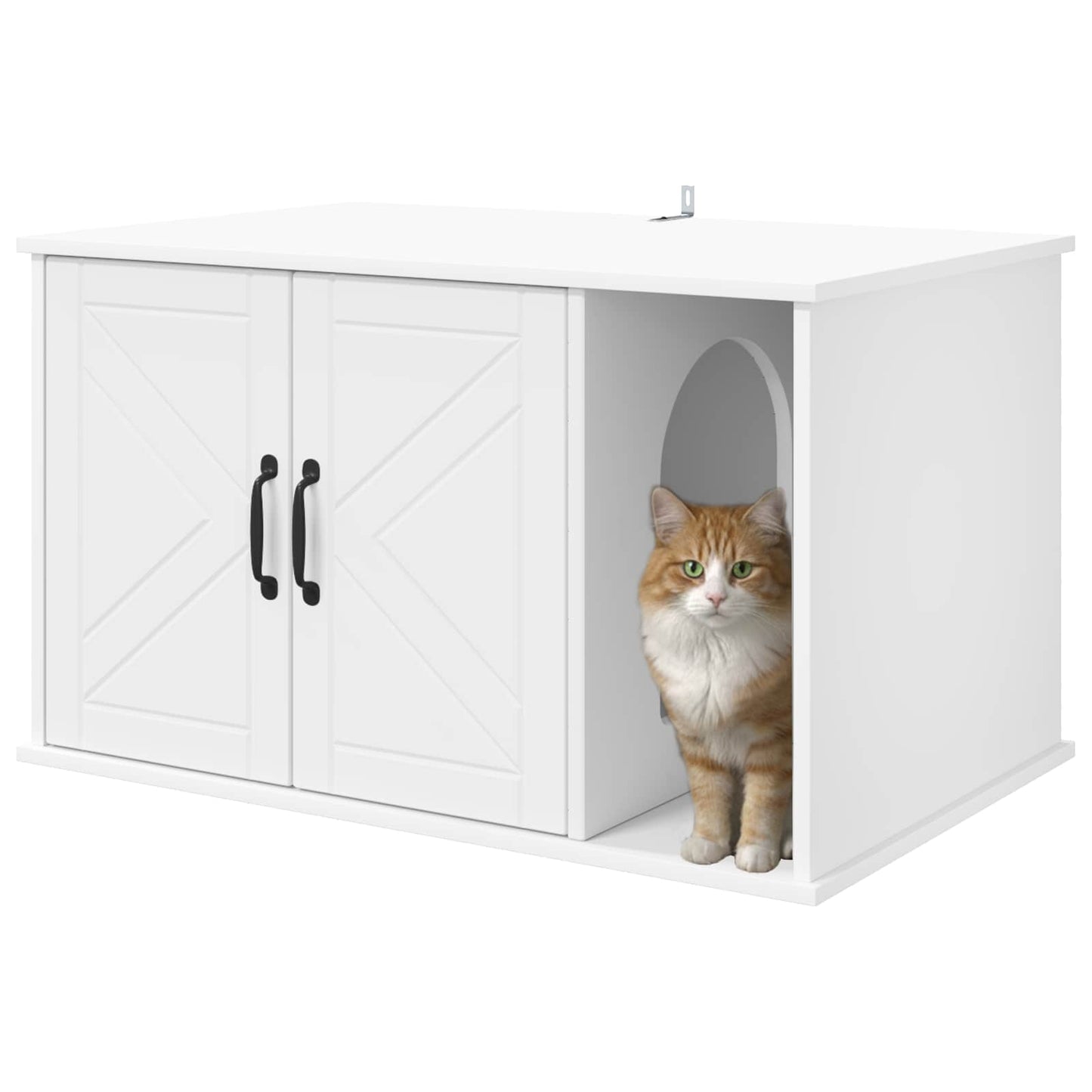 Casa per Gatti Bianco 85 x 55 x 50 cm Legno multistrato | homemem39