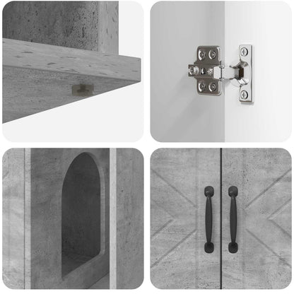 Casa per Gatti Calcestruzzo 85 x 55 x 50 cm Legno multistrato | homemem39