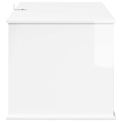 Casa per Gatti Bianco Lucido 85 x 55 x 50 cm Legno multistrato | homemem39